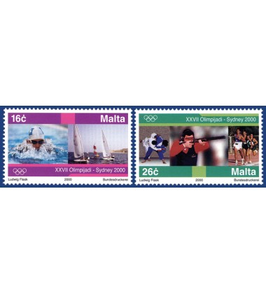MALTA STAMPS OLYMPIC GAMES - SYDNEY 2000