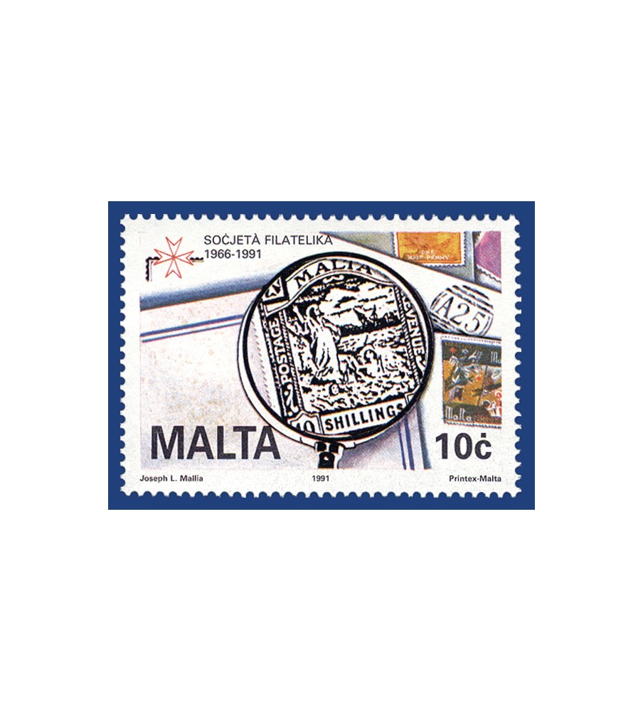 1991 Mar 06 MALTA STAMPS 25TH ANNIVERSARY - THE PHILATELIC SOCIETY