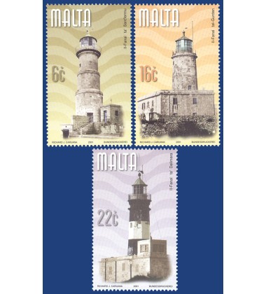 MALTA STAMPS LIGHTHOUSES