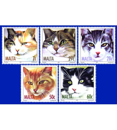 MALTA STAMPS CATS