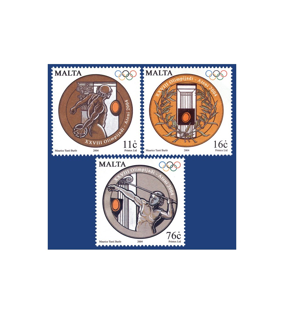 2004 Aug 13 MALTA STAMPS OLYMPIC GAMES - ATHENS 2004