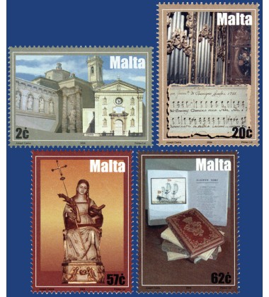 MALTA STAMPS WORKS OF ART