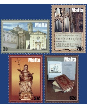 MALTA STAMPS WORKS OF ART