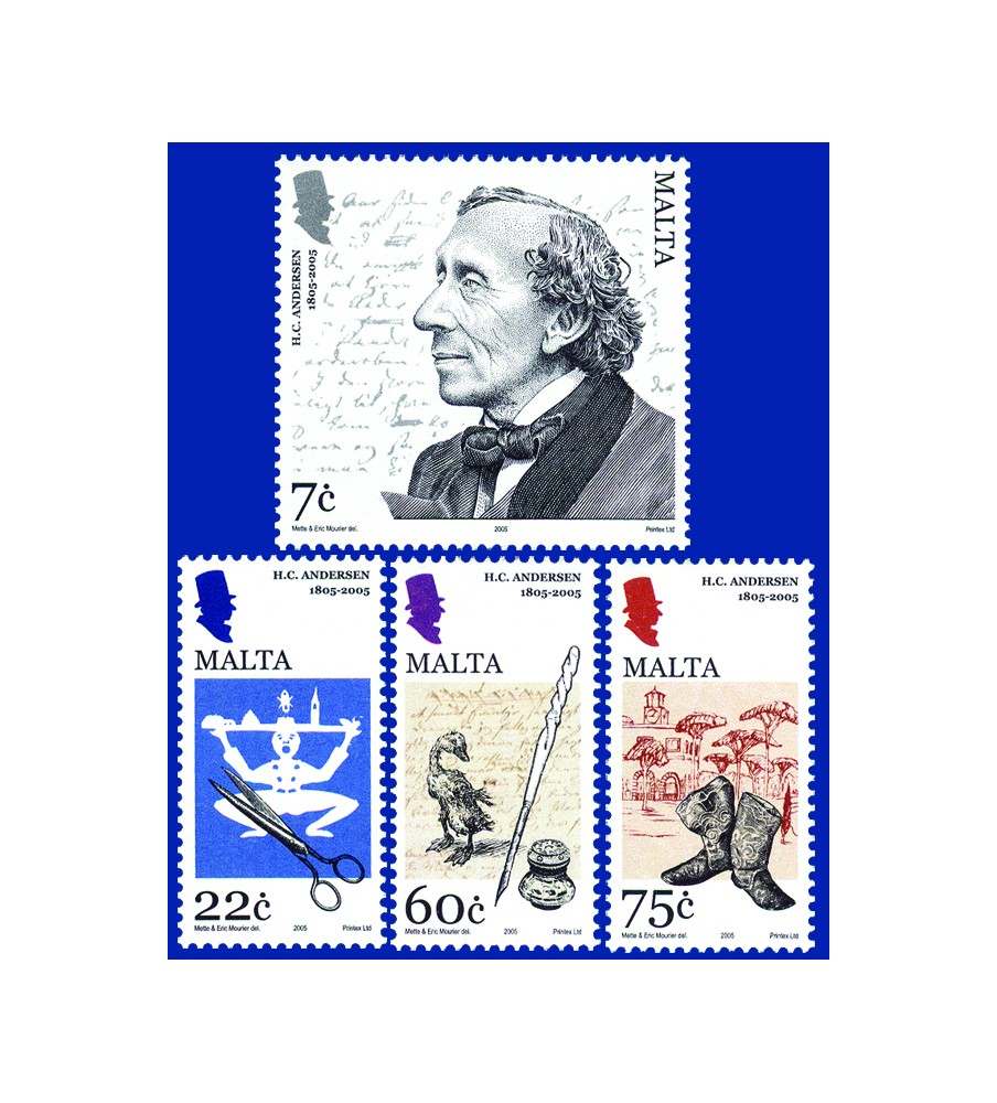 2005 Mar 03 MALTA STAMPS HANS CHRISTIAN ANDERSON