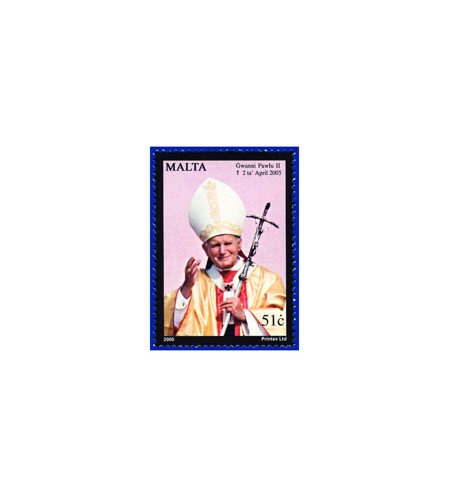 2005 Apr 15 MALTA STAMPS IN MEMORIAM - POPE JOHN PAUL II