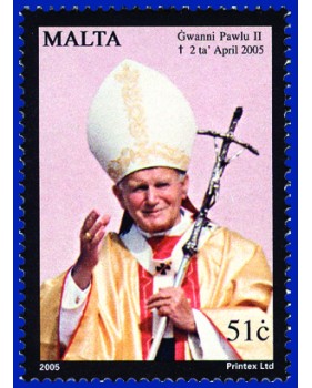 MALTA STAMPS IN MEMORIAM - POPE JOHN PAUL II