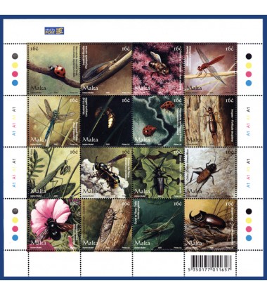 MALTA STAMPS INSECTS