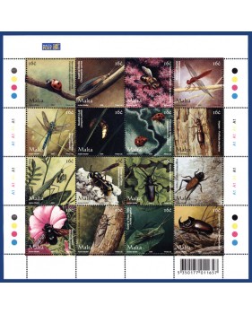 MALTA STAMPS INSECTS