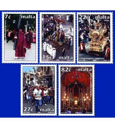 MALTA STAMPS HOLY WEEK - TRADITIONAL CELEBRATIONS