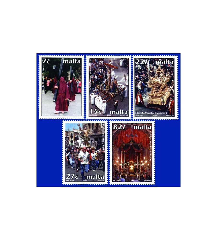 2006 Apr 12 MALTA STAMPS HOLY WEEK - TRADITIONAL CELEBRATIONS