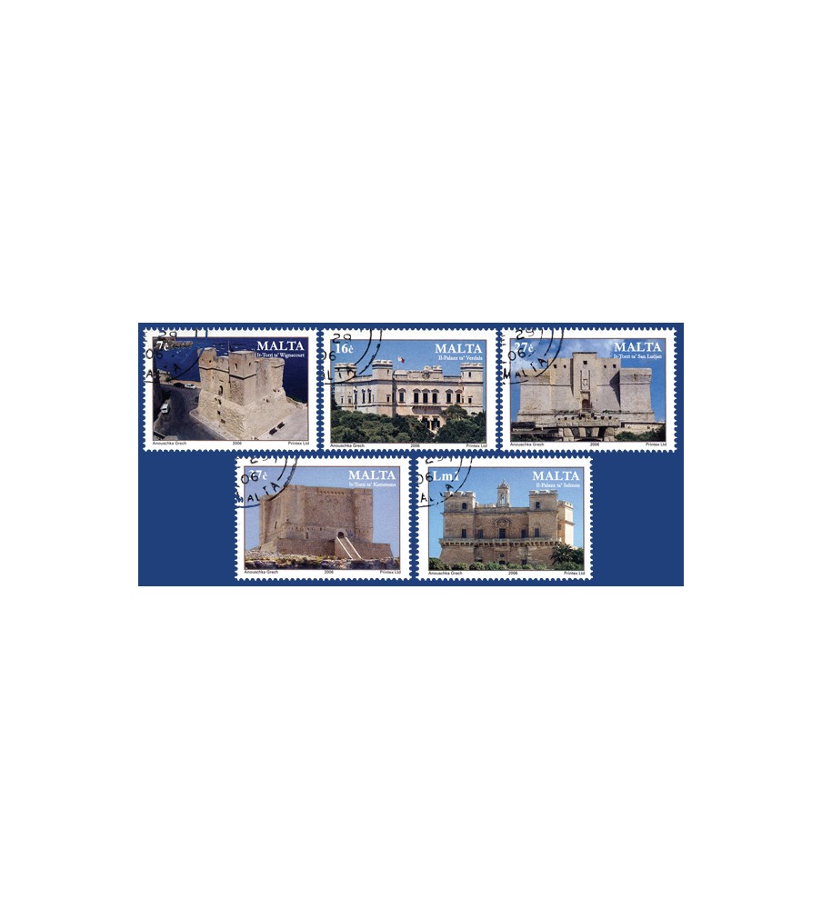 2006 Sep 29 MALTA STAMPS CASTLES & TOWERS
