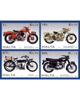 MALTA STAMPS MOTORCYCLES