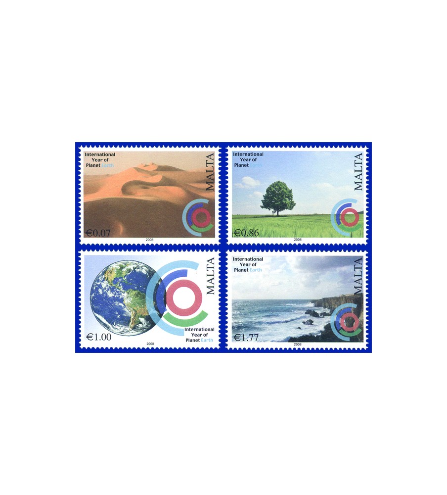 2008 Aug 11 MALTA STAMPS YEAR OF PLANET EARTH