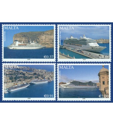 MALTA STAMPS MARITIME CRUISE LINERS - 2009