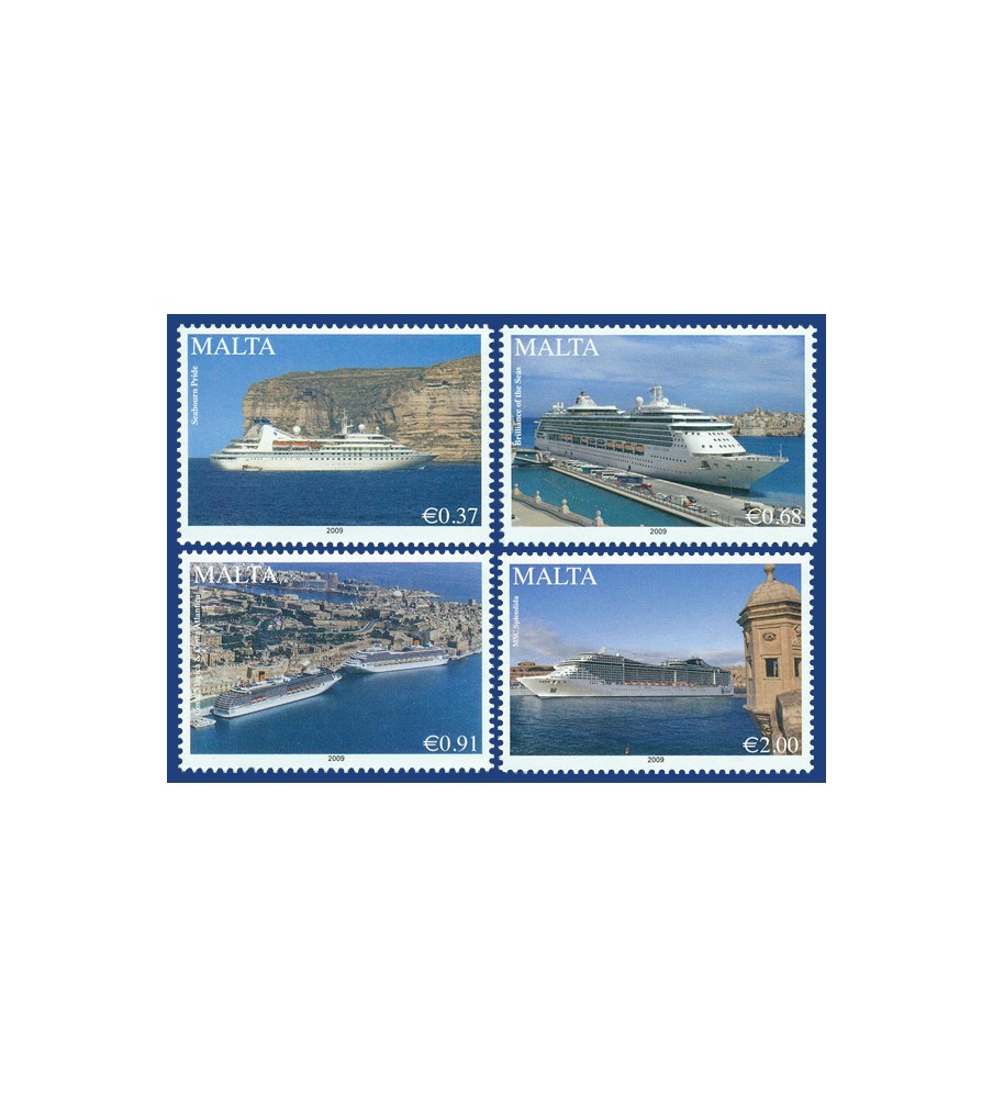 2009 Jul 15 MALTA STAMPS MARITIME CRUISE LINERS - 2009