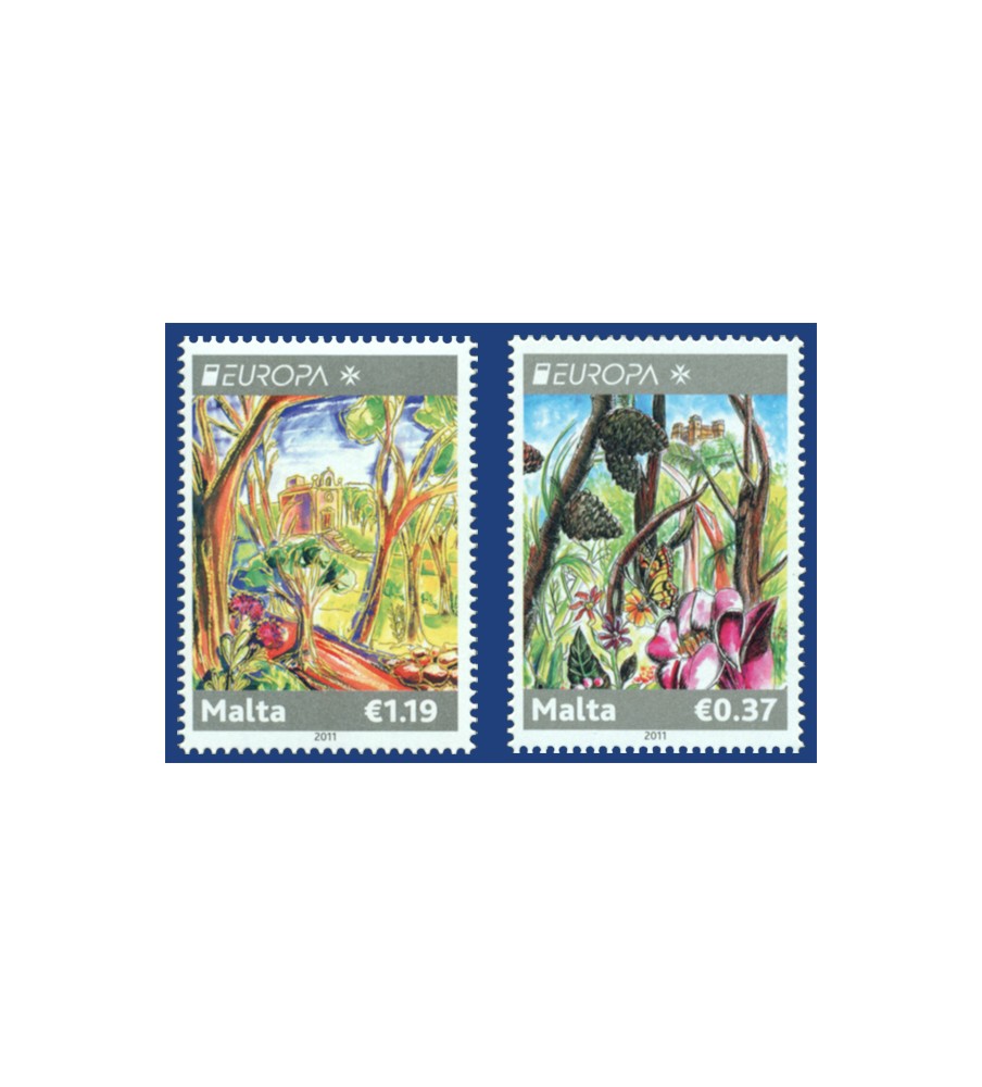 2011 May 09 MALTA STAMPS EUROPA 2011 - FORESTS