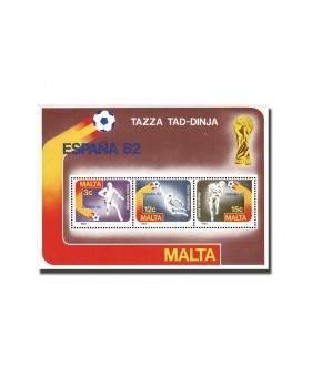 MALTA MINIATURE SHEET WORLD CUP - SPAIN 1982