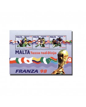 MALTA MINIATURE SHEET WORLD CUP - FRANCE 1998