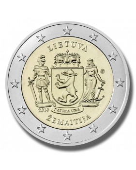 2019 LITHUANIA ZEMATIJA 2 EURO COIN