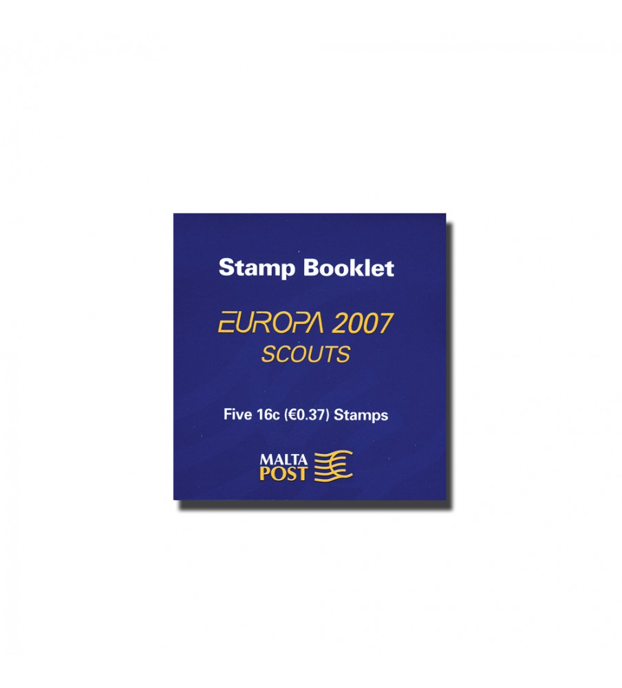 2007 May 09 Malta Stamp Booklets Europa 2007 Sheetlet of 5 Scouts Stamps of 16c each