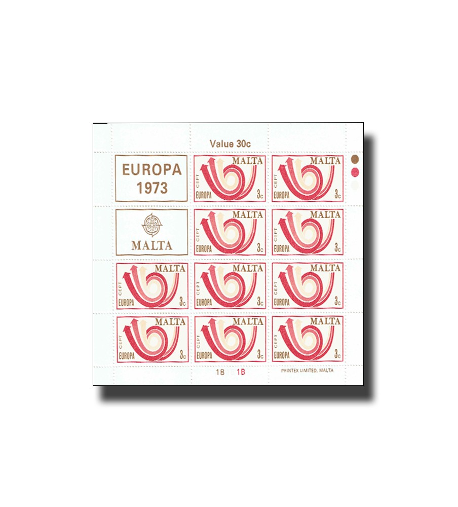 1973 Jun 02 Europa 1973 Sheetlet of 10 stamps