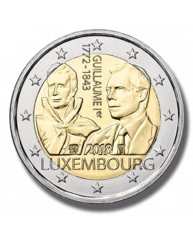 2018 Luxembourg Guillaume 1772-1843 2 Euro Coin