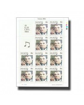 Europa 1985 Sheetlet of 10 stamps 25.04.85