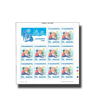 Europa 1989 Sheetlet of 10 stamps 06.05.89