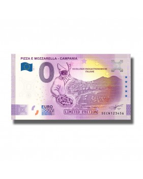 0 EURO SOUVENIR BANKNOTE PIZZA E MOZZARELLA CAMPANIA ITALY SECN 2020-1