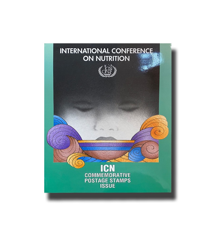 1992 International Conference of Nutrition Stamps Folder Presentation Pack