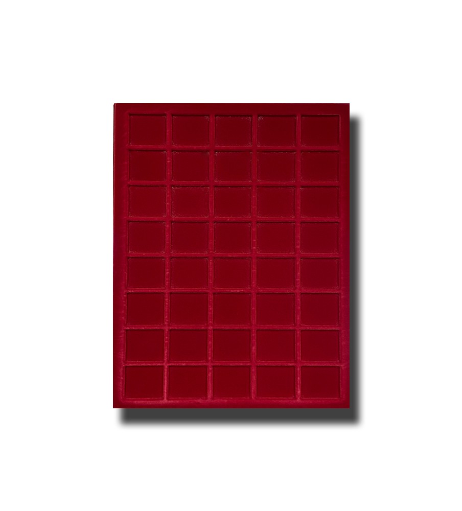 Red Coin Trays 6x30 30mm Coin Size