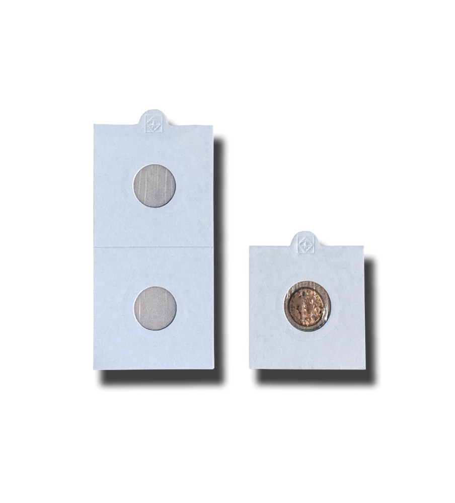 Hoblo Coin Holders 17.5mm Self Adhesive Pack of 50