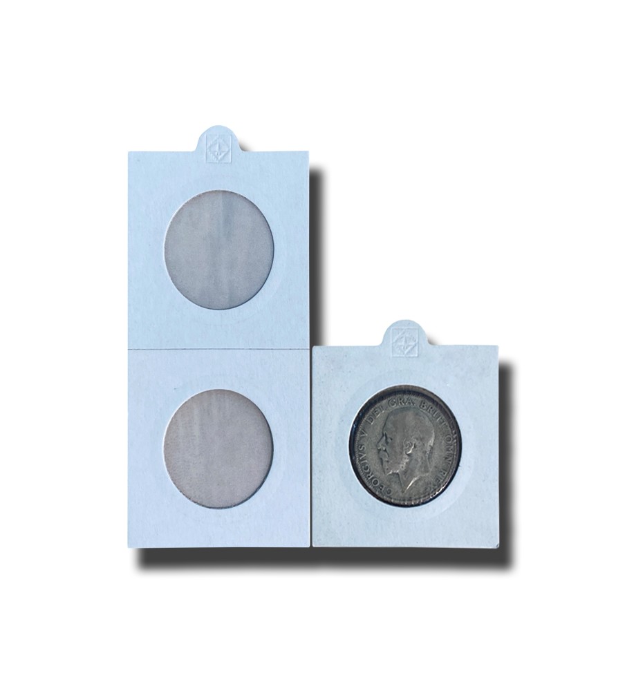 Hoblo Coin Holders 30mm Self Adhesive Pack of 50