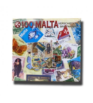 100 Malta Different Stamps