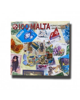 100 Malta Different Stamps