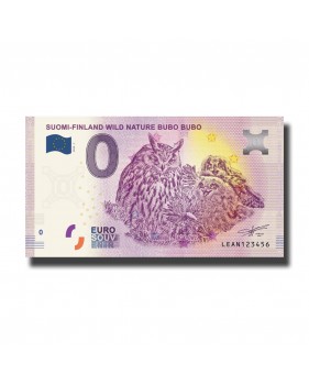 0 Euro Souvenir Banknote WILD NATURE BUBO BUBO Finland LEAN 2020-7