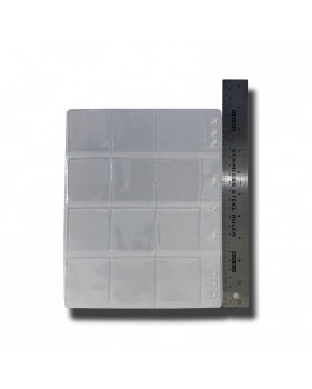 Leuchtturm  Coin Pages 19cm x 23cm, No Flap, 3 x 4 Pockets, 48 x 48mm -L