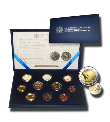 2011 MALTA - EURO COIN SET OF 10 COINS BRILLIANT UNCIRCULATED