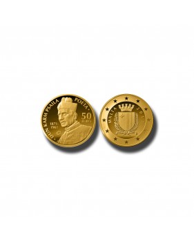 2013 MALTA - €50 DUN KARM PSAILA COMMEMORATIVE GOLD COIN PROOF GOLD