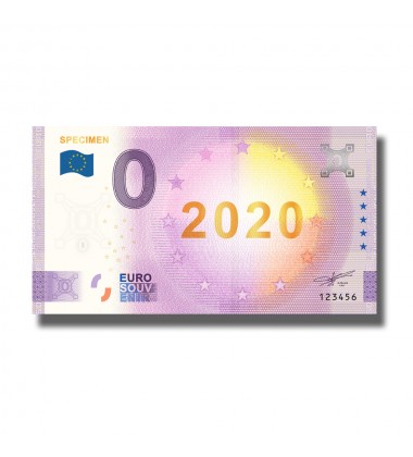 2020 Euro Souvenir Banknote SPECIMEN Gold Foil
