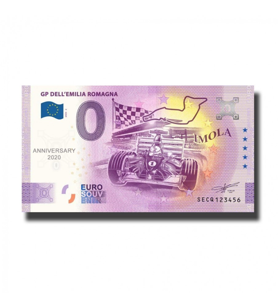 2020-2 Italy SECQ Anniv. GP Dell'Emillia Romagna Billet Souvenir Euro Schein