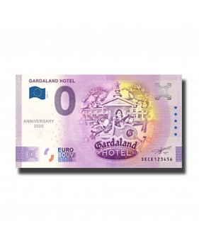 ANNIVERSARY 0 EURO SOUVENIR BANKNOTE GARDALAND HOTEL ITALY SECE 2020-1