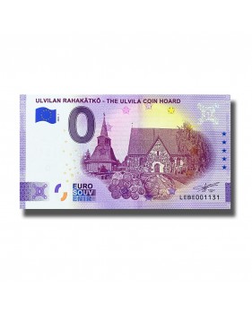 0 Euro Souvenir Banknote ULVILAN RAHAKATKO Finland LEBE 2020-1