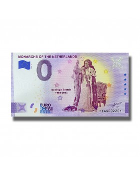 0 Euro Souvenir Banknote Monarchs of the Netherlands Beatrix PEAS 2020-8