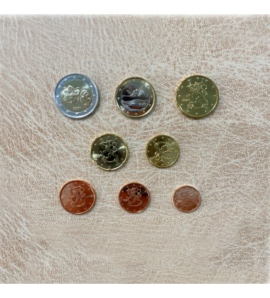 1999 Finland  Euro Coin Set of 8 Coins Uncirculated