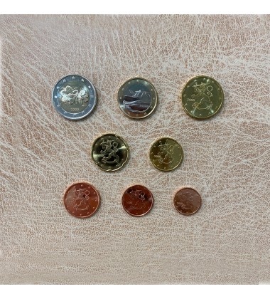 2001 Finland Euro Coin Set of 8 Coins Uncirculated