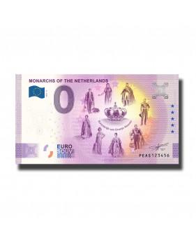 0 Euro Souvenir Banknote Monarchs Of The Netherlands PEAS 2020-12