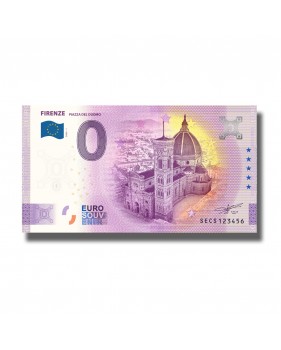 0 Euro Souvenir Banknote Firenze Italy SECS 2020-1