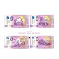 0 Euro Souvenir Banknote Praha 2020 GP Italy Set of 4 SECQ 2020