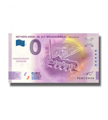 Anniversary 0 Euro Souvenir Banknote IR DF Woudagemaal Netherlands PEAE 2020-2